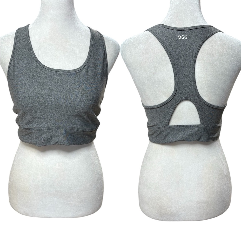 DSG Heather Gray Racerback Sports Bra Size Large